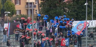Tifosi Catania a Chiavari
